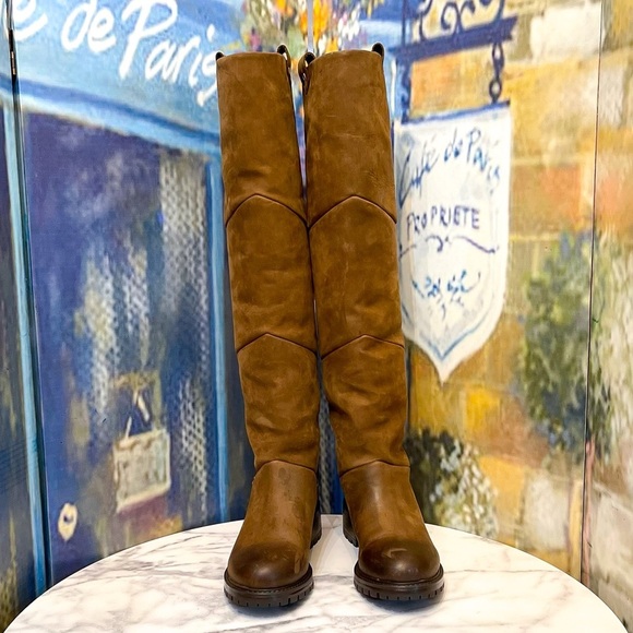 Ross & Snow Boot Elena Weatherproof Shearling OTK Espresso 7 GUC - Picture 4 of 9